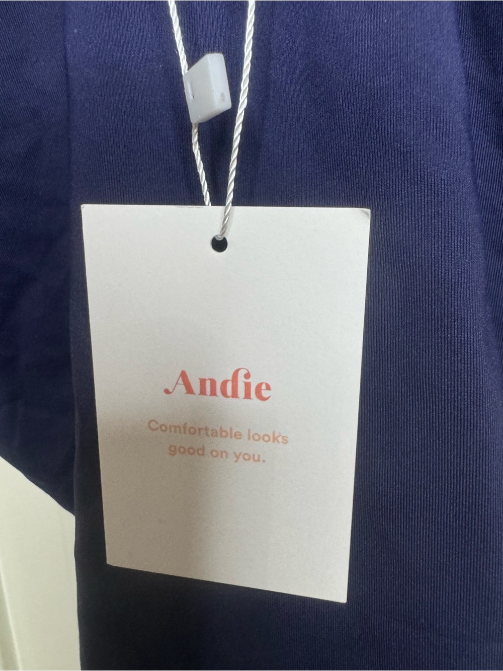 NWT Andie The Bali One Piece Swimsuit Navy Blue Size Small - Picture 4 of 7